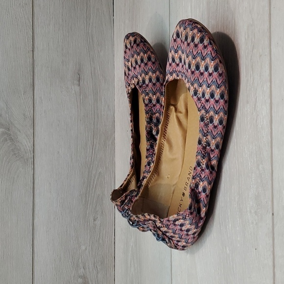Lucky Brand Womens Aztech Echo2 Loafer Ballet Flats shoes sz 8.5 M - Picture 2 of 11